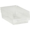Quill Brand 11 5/8 x 8 3/8 x 4 Plastic Shelf Bin, Clear, 20/Case (BINPS104CL)