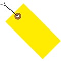 Tyvek® 4 1/4 x 2 1/8 Pre-Wired Shipping Tag, Yellow, 100/Case