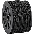 BOX Partners  2450 lbs. Twisted Polypropylene Rope, Black, 600
