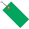 Tyvek® 3 1/4 x 1 5/8 Pre-Wired Shipping Tag, Green, 100/Case