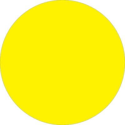 UPC 841436011310 product image for Tape Logic 1/2 Circle Inventory Label, Fluorescent Yellow, 500/Roll | Quill | upcitemdb.com