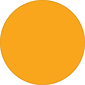 Tape Logic 1/2" Circle Inventory Label, Fluorescent Orange, 500/Roll