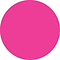 Tape Logic 1 1/2 Circle Inventory Label, Fluorescent Pink, 500/Roll