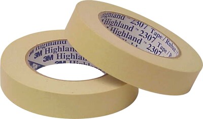 3M™ 3/4 x 60 Yards x 5.6 mil Masking Tape 2307, 12 Rolls (T934230712PK)