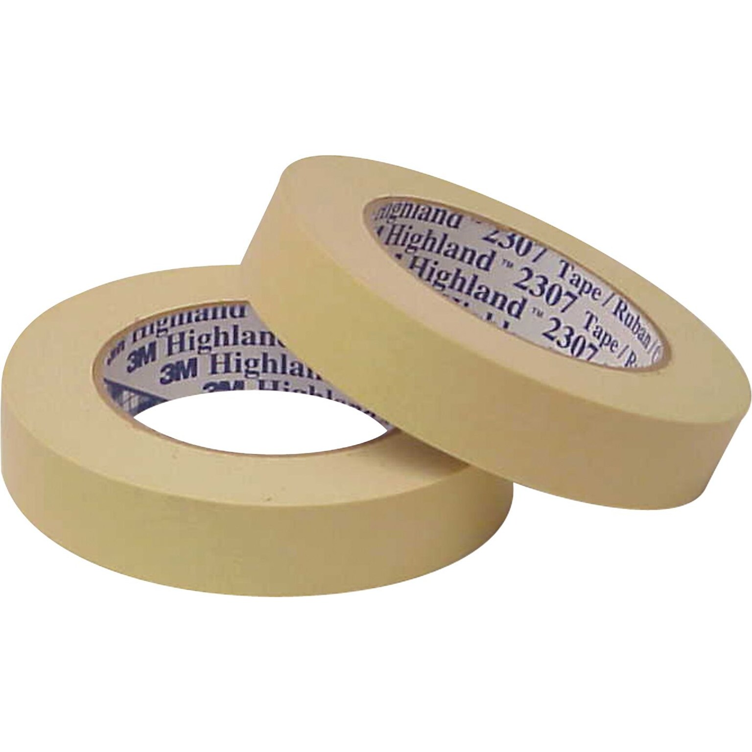 3M™ 3/4 x 60 Yards x 5.6 mil Masking Tape 2307, 12 Rolls (T934230712PK)