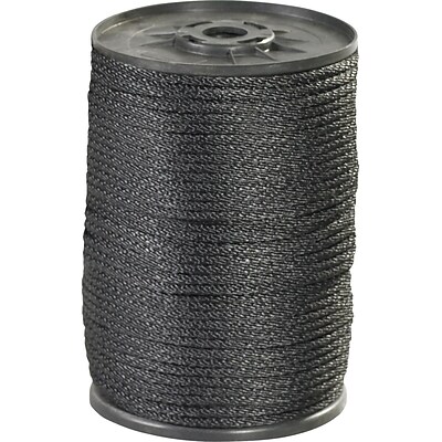 BOX Partners  320 lbs. Solid Braided Nylon Rope, Black, 500