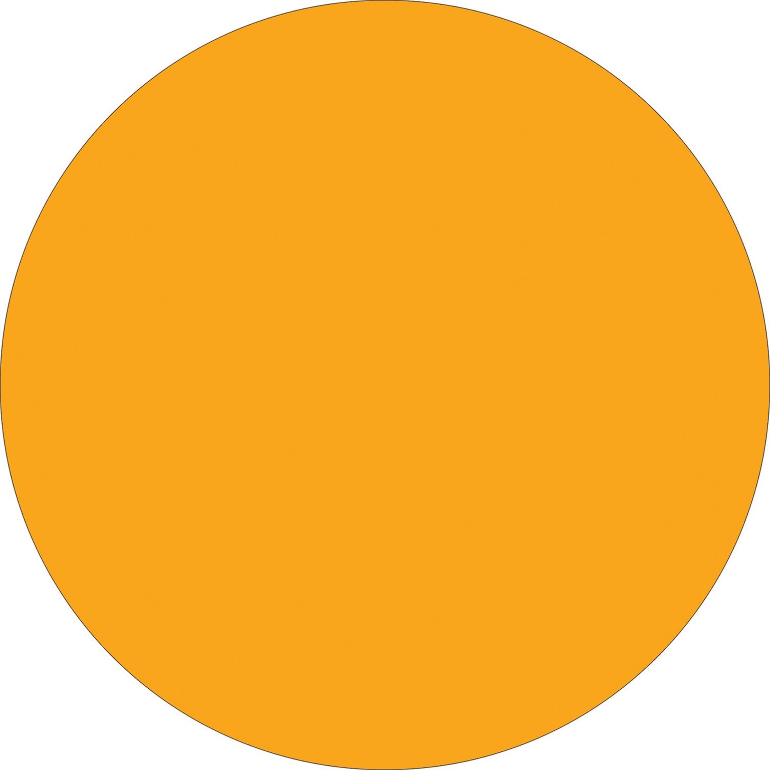 Tape Logic 3 Circle Inventory Label, Fluorescent Orange, 500/Roll