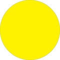 Tape Logic 2 Circle Inventory Label, Fluorescent Yellow, 500/Roll