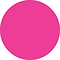 Tape Logic 1/2 Circle Inventory Label, Fluorescent Pink, 500/Roll