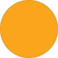 Tape Logic 1 Circle Inventory Label, Fluorescent Orange, 500/Roll