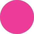 Tape Logic 3 Circle Inventory Label, Fluorescent Pink, 500/Roll