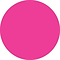 Tape Logic 1 Circle Inventory Label, Fluorescent Pink, 500/Roll