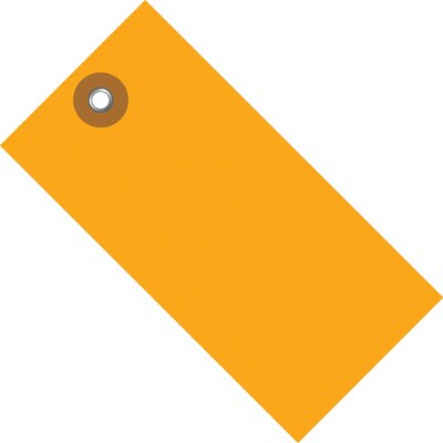 Tyvek® 6 1/4 x 3 1/8 Shipping Tag, Orange, 100/Case