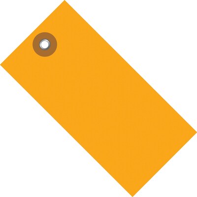Tyvek® 6 1/4" x 3 1/8" Shipping Tag, Orange, 100/Case