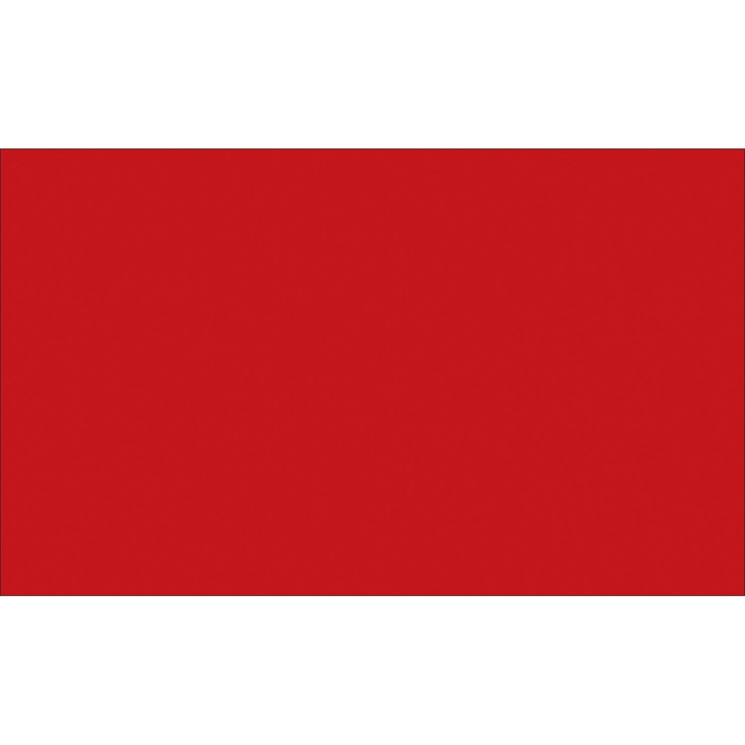 Tape Logic 6 x 4 Rectangle Inventory Label, Red, 500/Roll