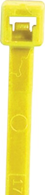 BOX Partners  40 lbs. Cable Tie, 5 1/2(L),  Fluorescent Yellow, 1000/Case