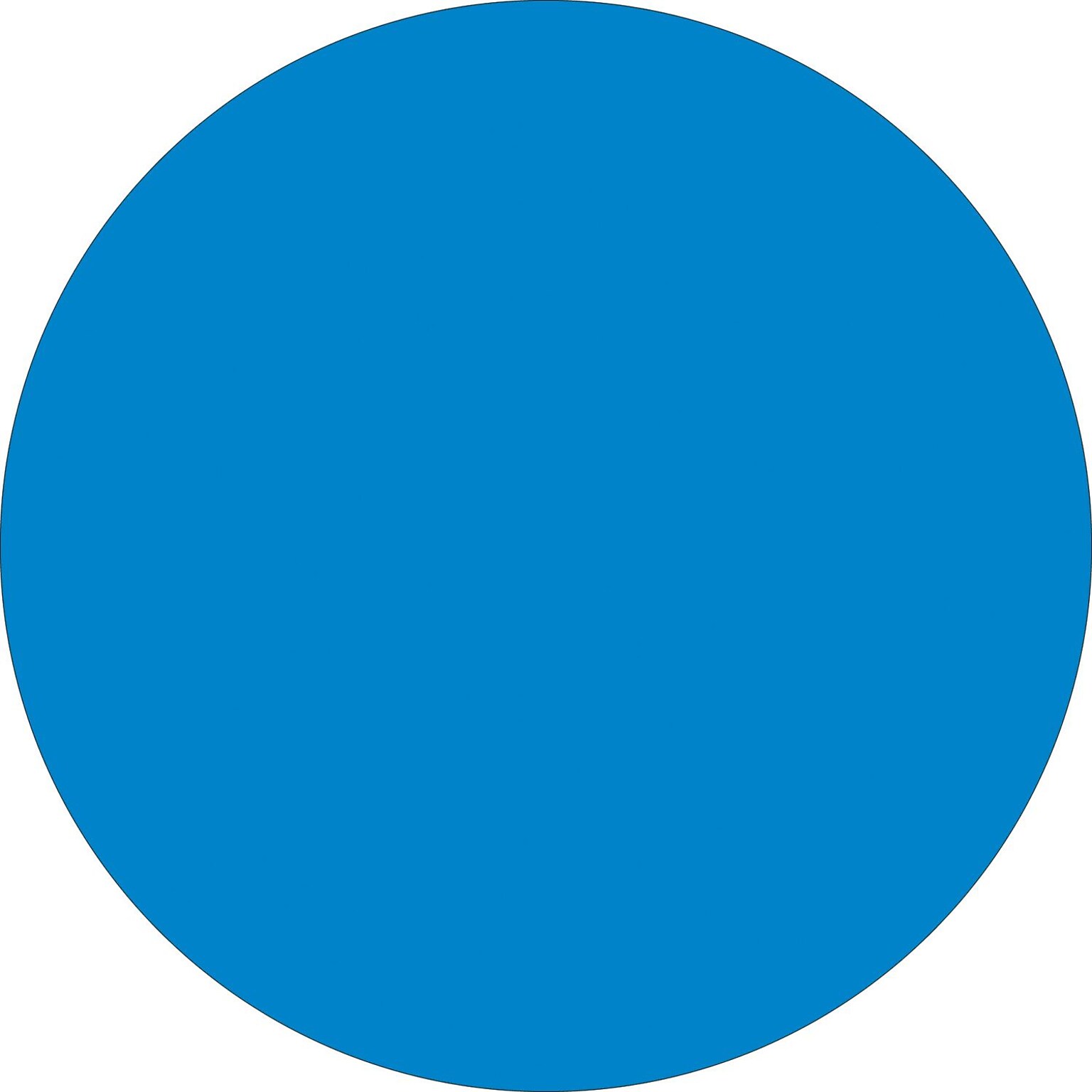 Tape Logic 3 Circle Inventory Label, Light Blue, 500/Roll