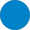 Tape Logic 1 Circle Inventory Label, Light Blue, 500/Roll