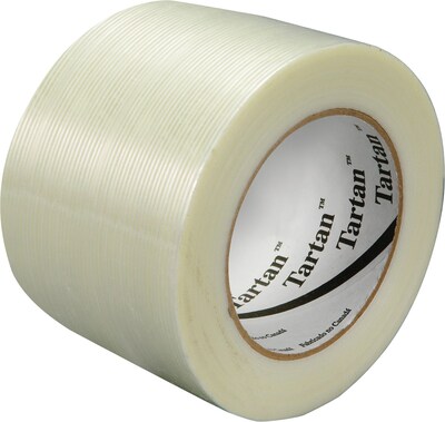 Scotch Tartan™ 3 x 60 yds. Filament Tape 8934, Clear, 12 Rolls per Case (T9188934)