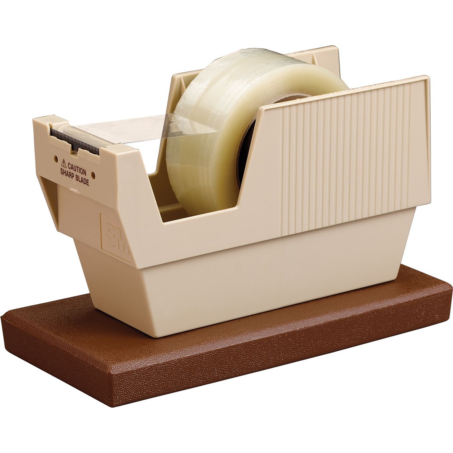 Scotch Desktop Dispenser w/Tape, 3 Core, Beige (TD3MP52W)