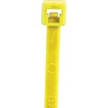 BOX Partners  50 lbs. Cable Tie, 11(L),  Fluorescent Yellow, 1000/Case