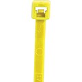 BOX Partners  18 lbs. Cable Tie, 4(L),  Fluorescent Yellow, 1000/Case