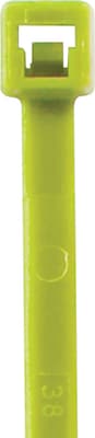 BOX Partners  50 lbs. Cable Tie, 11(L),  Fluorescent Green, 1000/Case