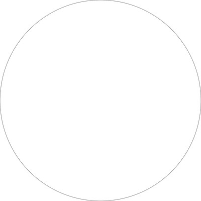 Tape Logic 3/4 Circle Inventory Label, White, 500/Roll