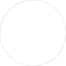 Tape Logic 1/2 Circle Inventory Label, White, 500/Roll