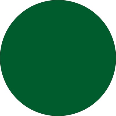 Tape Logic 1/2 Circle Inventory Label, Green, 500/Roll
