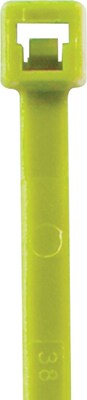 BOX Partners  18 lbs. Cable Tie, 4(L),  Fluorescent Green, 1000/Case