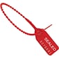 10" Plastic Pull Tight Seal, Red, 1000/Case (SE1017R)