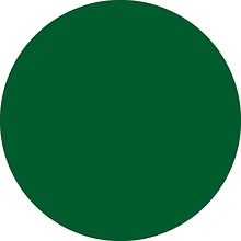 Tape Logic 2 Circle Inventory Label, Green, 500/Roll