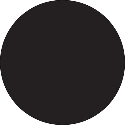 Tape Logic 2 Circle Inventory Label, Black, 500/Roll