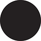 Tape Logic 2" Circle Inventory Label, Black, 500/Roll