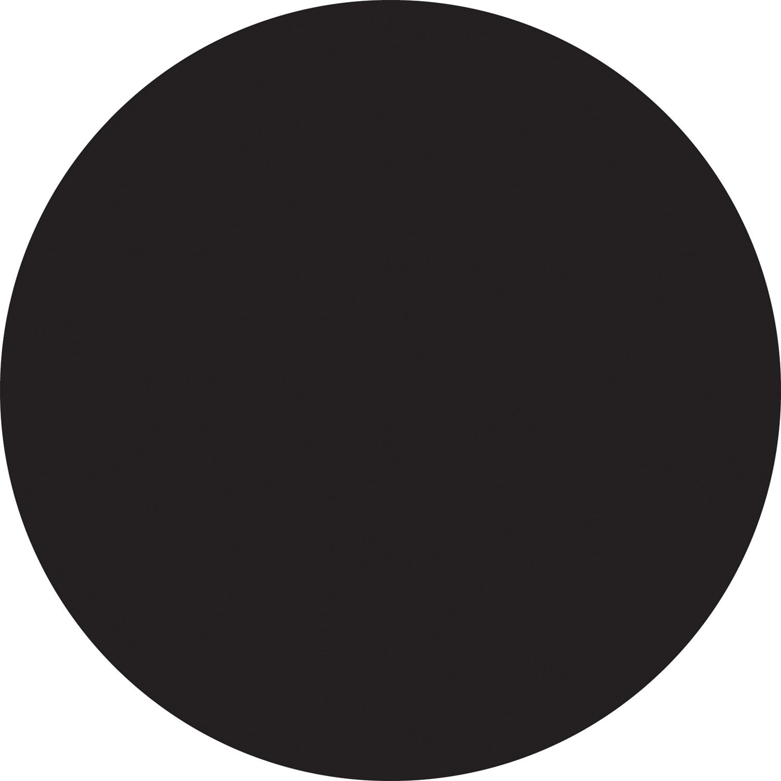Tape Logic 2 Circle Inventory Label, Black, 500/Roll