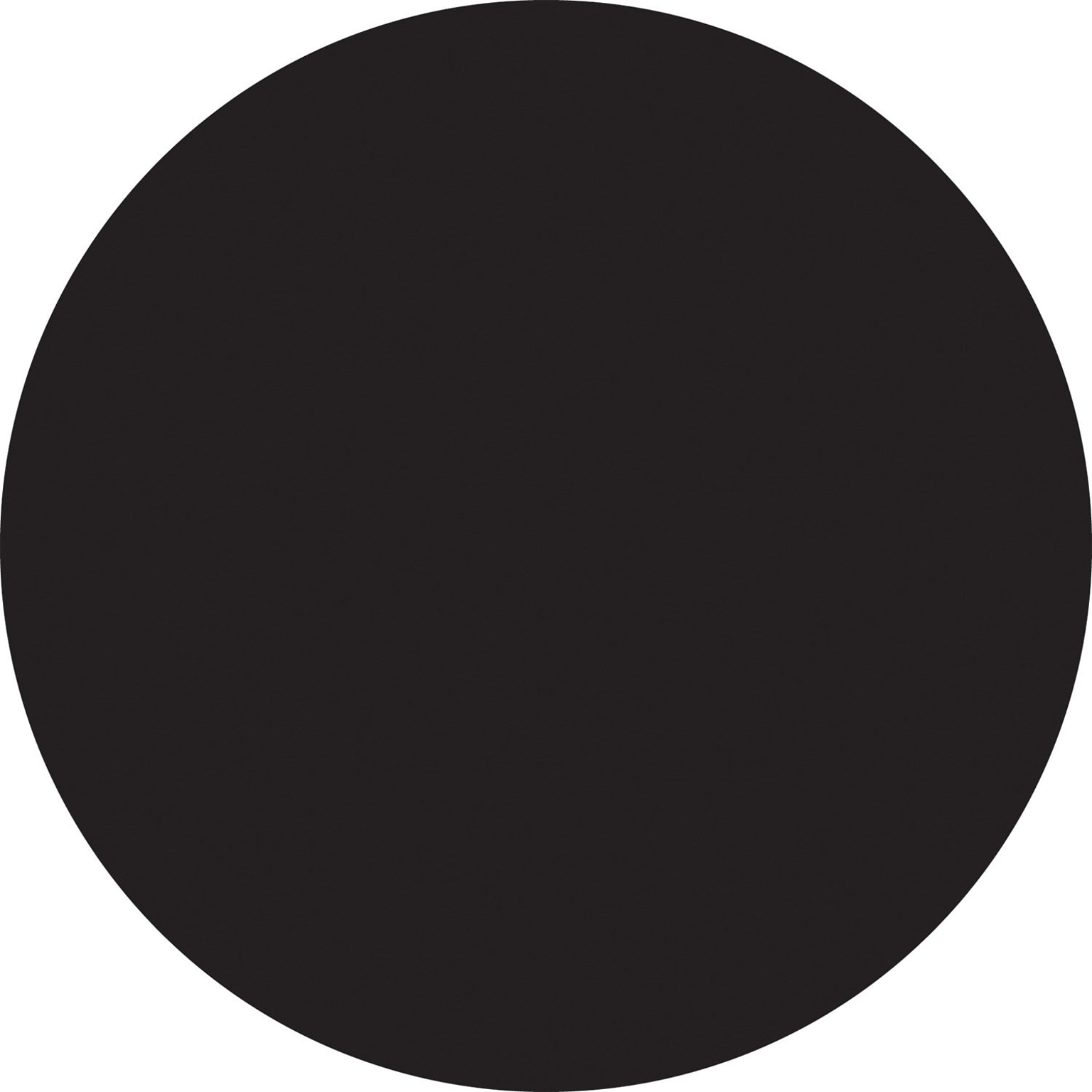Tape Logic 1 Circle Inventory Label, Black, 500/Roll