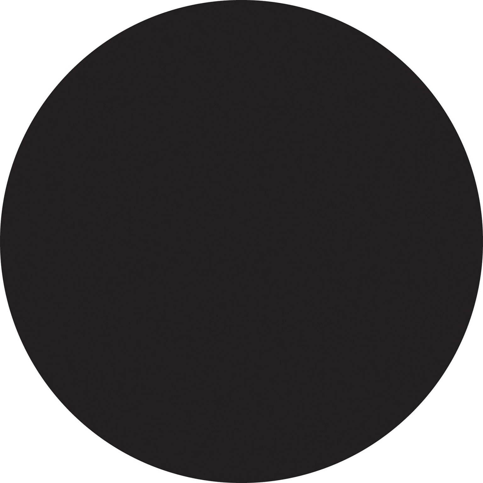 Tape Logic 1 Circle Inventory Label, Black, 500/Roll