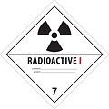 Tape Logic™ Radioactive I D.O.T. Hazard Label, 4 x 4