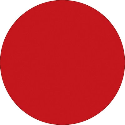 Tape Logic 1 Circle Inventory Label, Red, 500/Roll