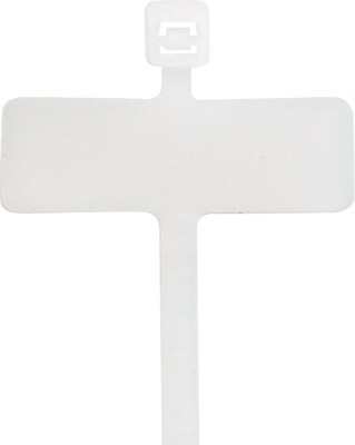 BOX Partners  50 lbs. Identification Cable Tie, 4(L),  Natural, 1000/Case