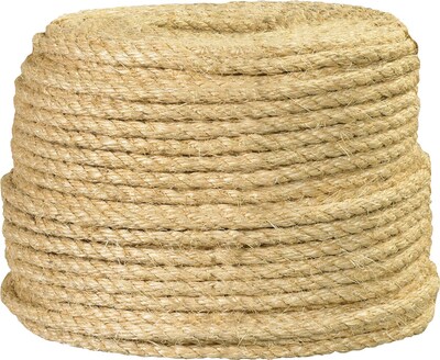 Partners Brand Sisal Rope, .25 x 1500 ft., Beige (TWR130)