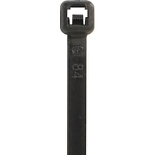 BOX Partners  120 lbs. UV Cable Tie, 24(L),  Black, 100/Case