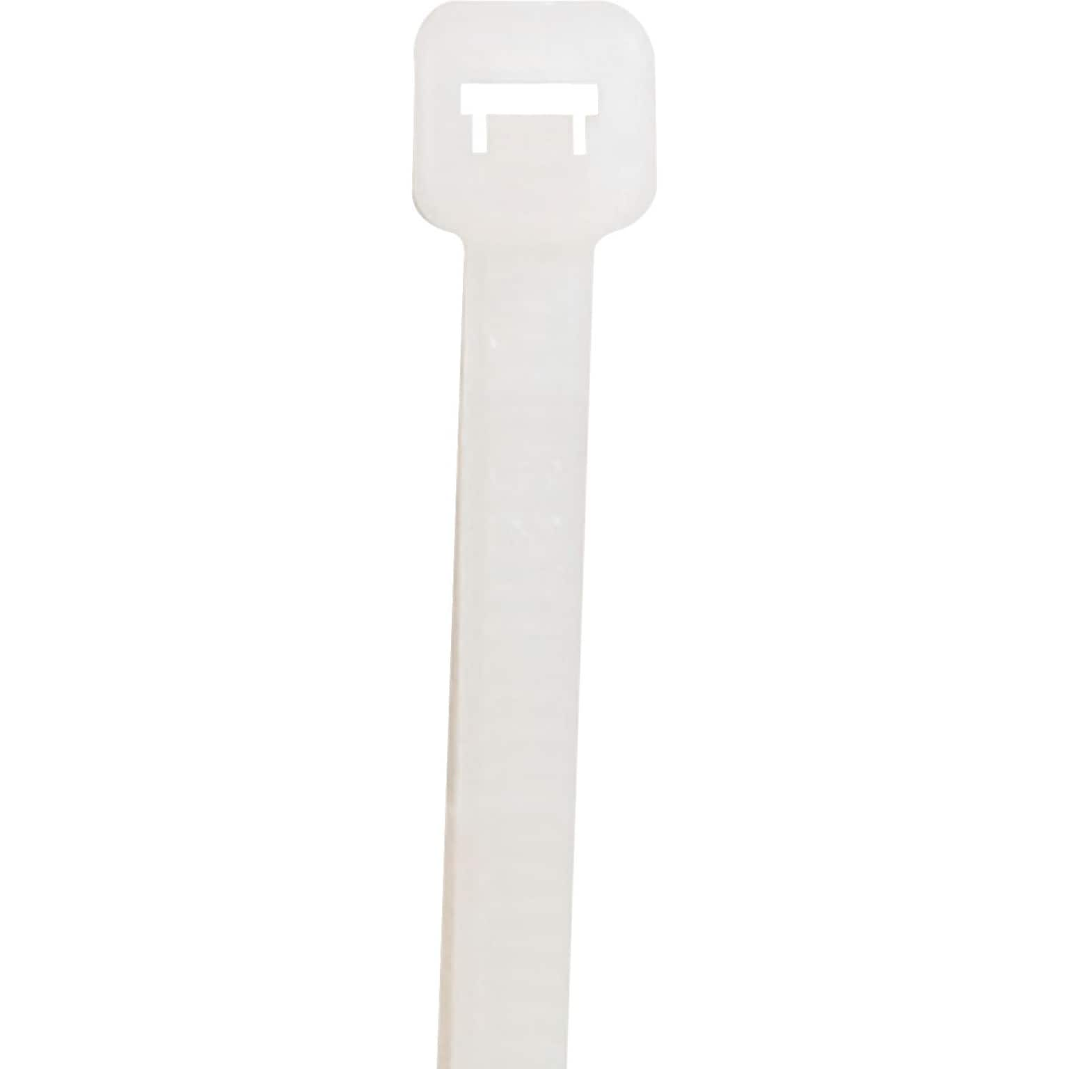 BOX Partners  18 lbs. Cable Tie, 4(L),  Natural, 1000/Case