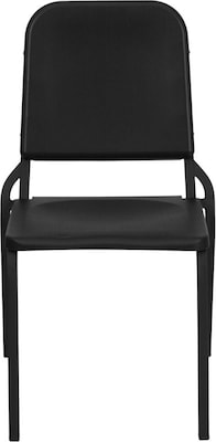 Flash Furniture HERCULES™ Polypropylene Stackable Melody Band/Music Chair; Black; 12/Pack