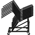 Flash Furniture HERCULES™ Polypropylene Stackable Melody Band/Music Chair; Black; 12/Pack