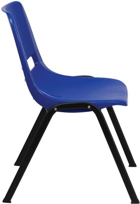 Flash Furniture HERCULES™ Plastic Ergonomic Shell Stack Chair; Blue; 30/Pack