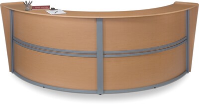 OFM Marque Double-Unit Reception Station, Maple