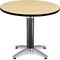 OFM Core Collection Multi-Purpose Table with Metal Mesh Base, 36Dia., Cherry (811588010363)