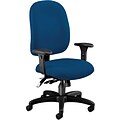 OFM Ergonomic Task Chair with Arms, Fabric, Mid Back, Navy, (125-804)